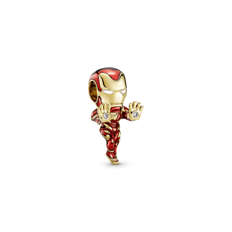 Charm Iron Man De The Avengers De Marvel Recubrimiento Oro 14K